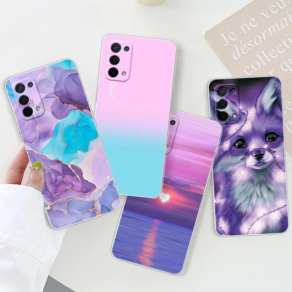 For OPPO A74 5G Case For OPPO A74 Cover Girls Clear Soft Silicone Fundas Phone Cases For OPPOA74 A 74 Case Coque
