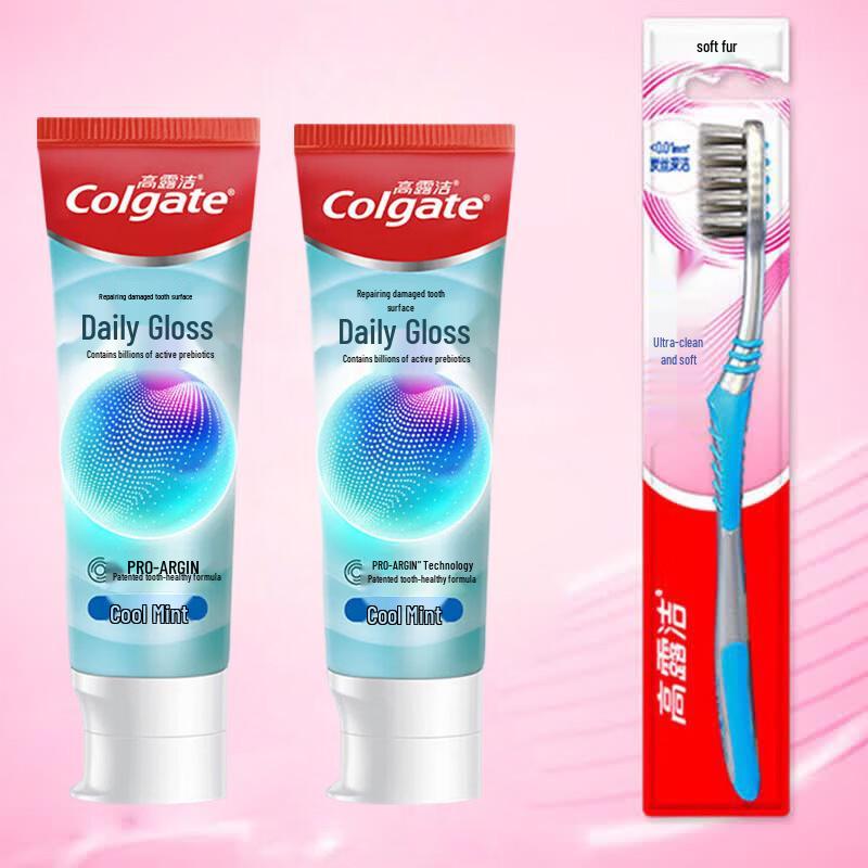 

Colgate Daily Shine Gum Repair Toothpaste (2x120g) with Toothbrush
