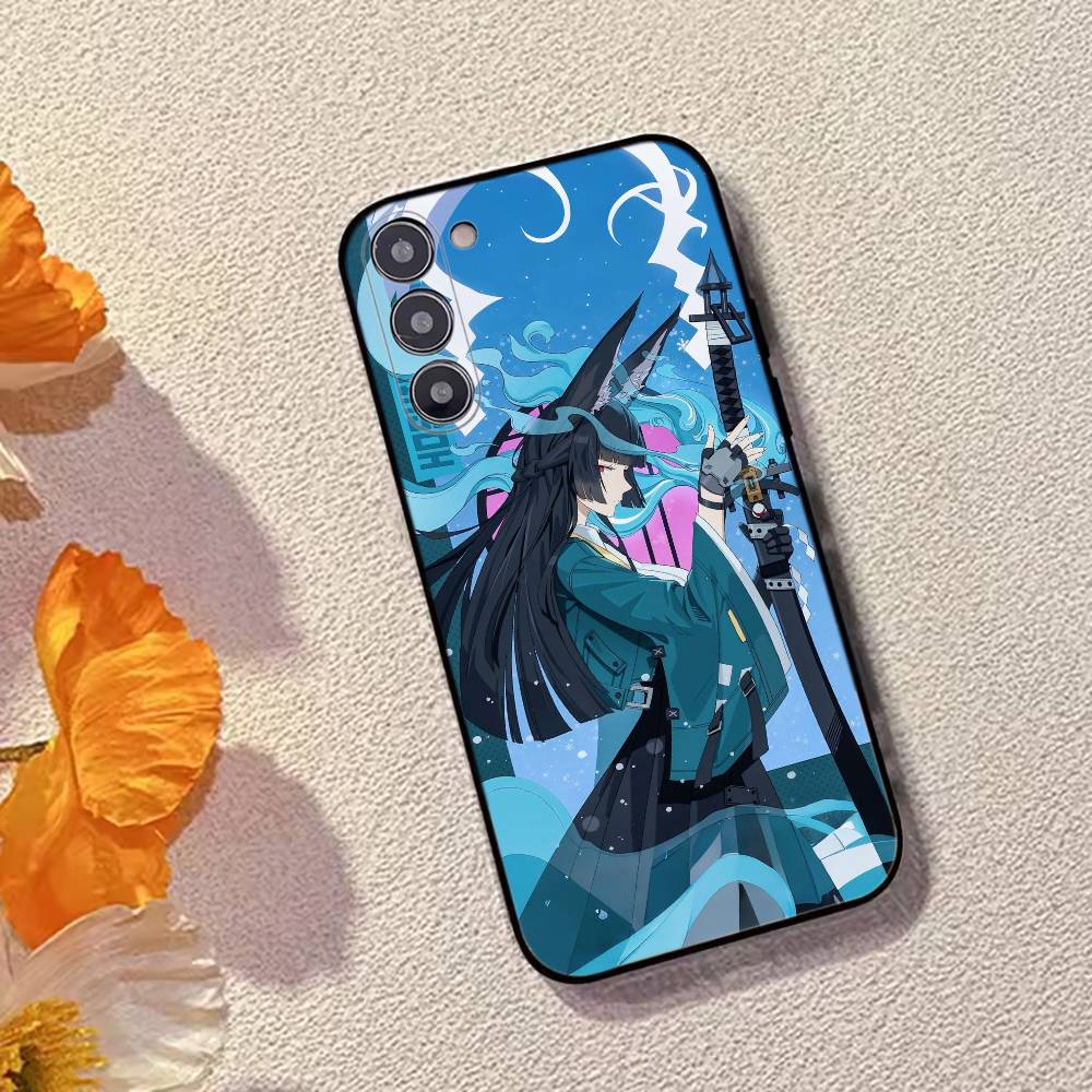 

Game ZZZ Hoshimi Miyabi Phone Case Black Silicone Soft For Samsung Galaxy A73,A72,A71,A70,A53,A52,A51 Samsung a12