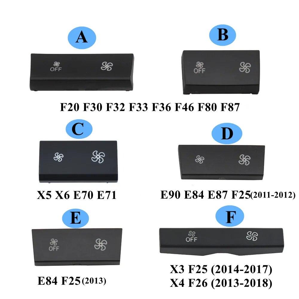 Auto Heizung Klimasteuerung Windstärke Klimaanlage Schalter AC Tasten Kappen Für BMW F20 F30 F35 F80 F25 F26 E70 E84 E90