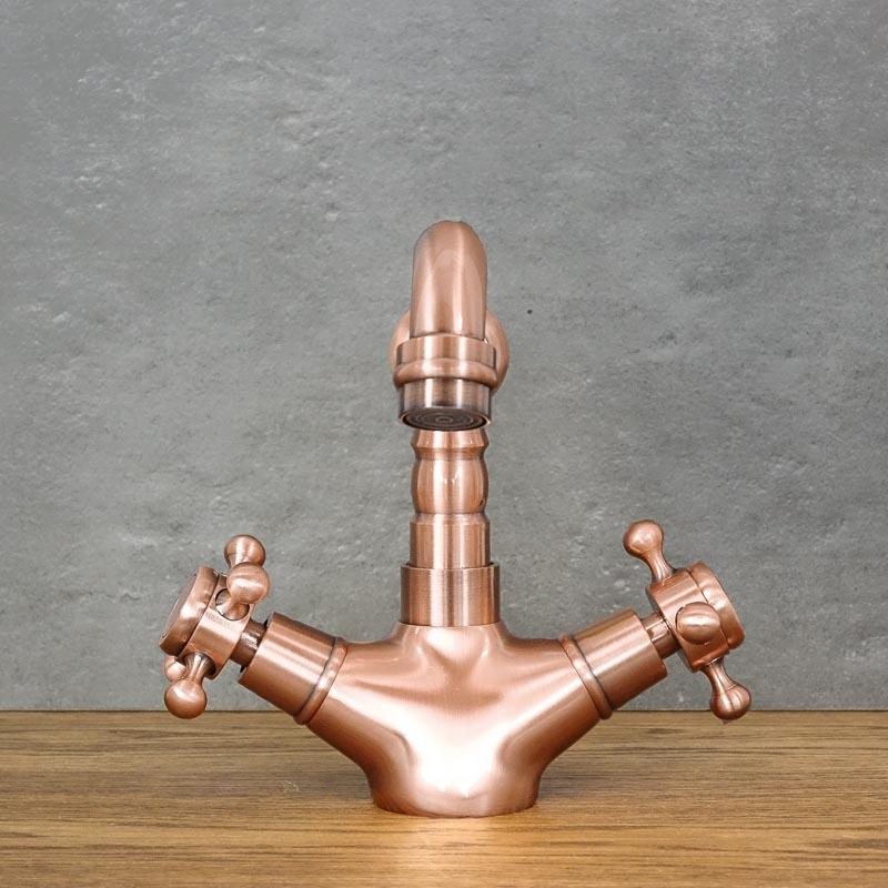 Rose Gold COPPER 1 Low Free-standing Washbasin Tap