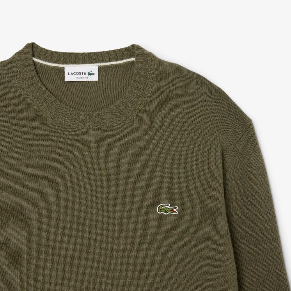 Lacoste Men's Worsted Crew Neck Sweater AH2916-55NE9F