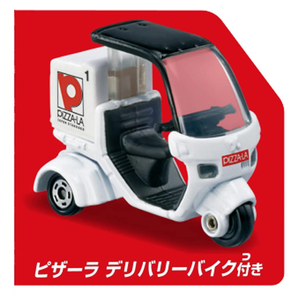 TAKARA TOMY Tomica Tomica Town Miniature Car Toy for Ages 3 and Up Pizza-La (with Tomica)