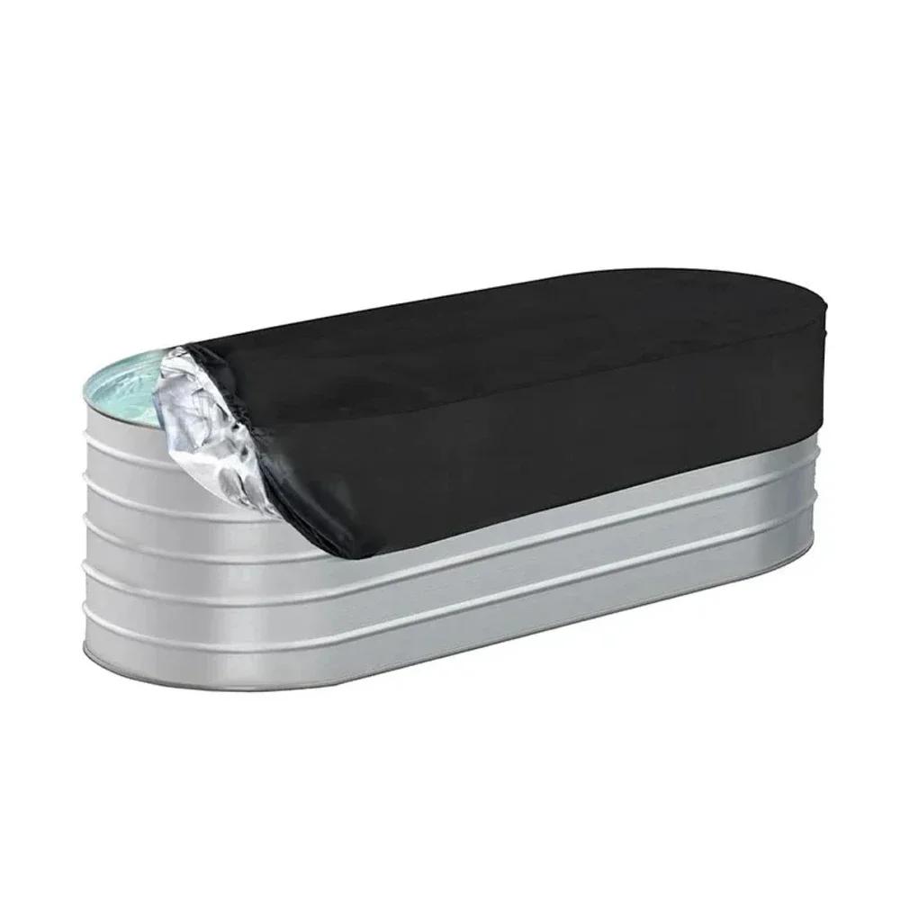 

Outdoor Use Rainy Weather Outdoor Dust Cover Easy Storage Cover 420D Oxford Cloth Bottom Drawstrings For Stock Tanks