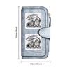 Funny Cat Print Long Wallet PU Leather Multi Card Holder Casual Portable Purse
