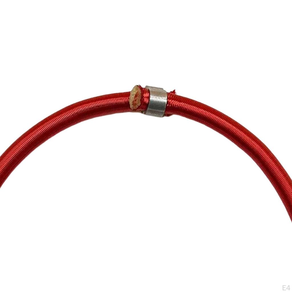 10 Pieces Trampoline Elastic Rope Bungee Cord Aluminum Buckle Heavy Duty Stretch