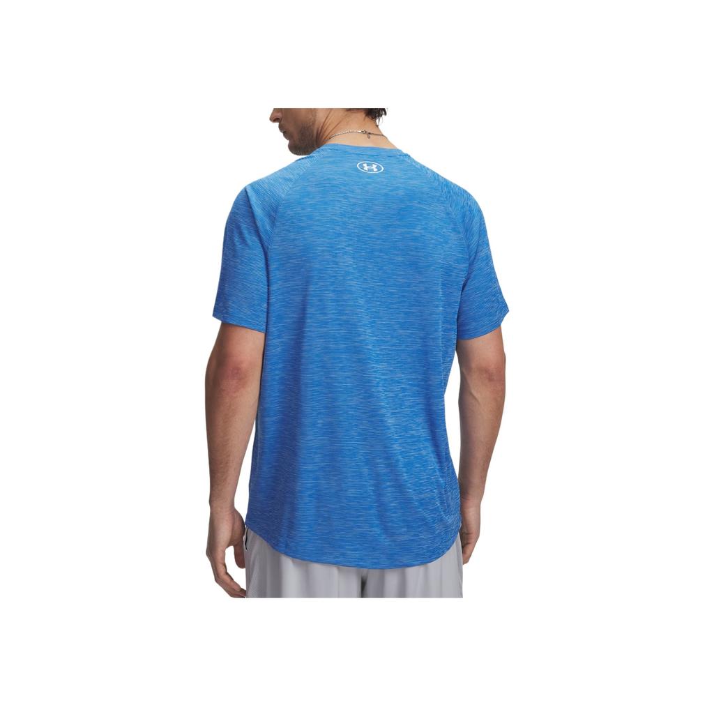 Under Armour Tech Textured Fashion Simple Trendy Short Sleeve T-Shirt Men Tops 1382796-402