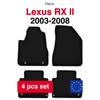 Basic Velour Car Mats, For Lexus Rx Ii Suv (2003-2008)