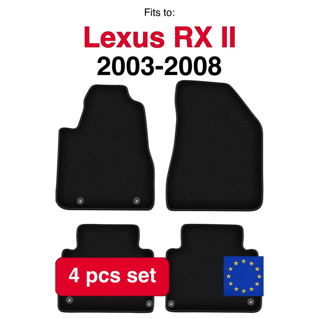 Basic Velour Car Mats, For Lexus Rx Ii Suv (2003-2008)