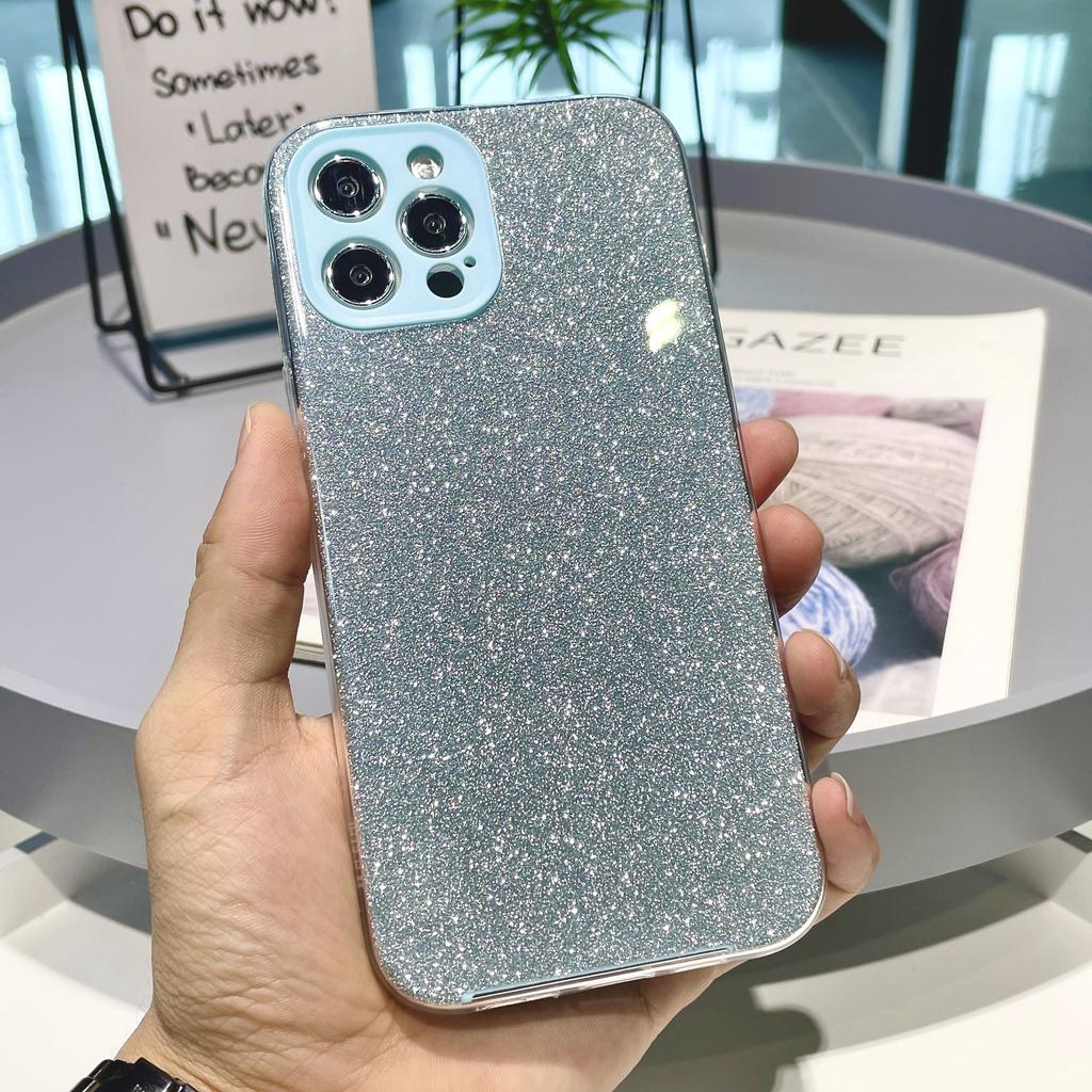 Applicable To iPhone16Promax Glitter Three-in-one Mobile Phone Case 15 All-inclusive Anti-drop Mobile Phone Protective Case 14