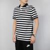 Nike Contrast Stripe Short Sleeve Polo Shirt Men Tops Black CT5604-010