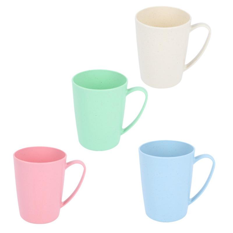 Anti-drop Plastic Water Cup, Wide-mouth Cup, Handle Drinking Cup, with Handle, Malt-flavored Cup, Mug
