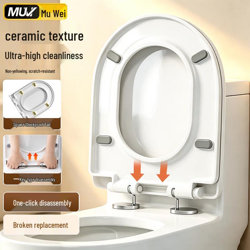 Muvi Universal Slow-Close Urea-Formaldehyde Toilet Seat