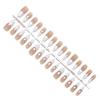 30pcs French Ballet Fake Nail Fashion Press On Quick Extension Wearable False Nails Natural Full Cover Nail Tips Manicure Art