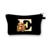 Letter printing primary school students stationery zipper pencil bag change bag multi-functional cosmetic bag storage bag