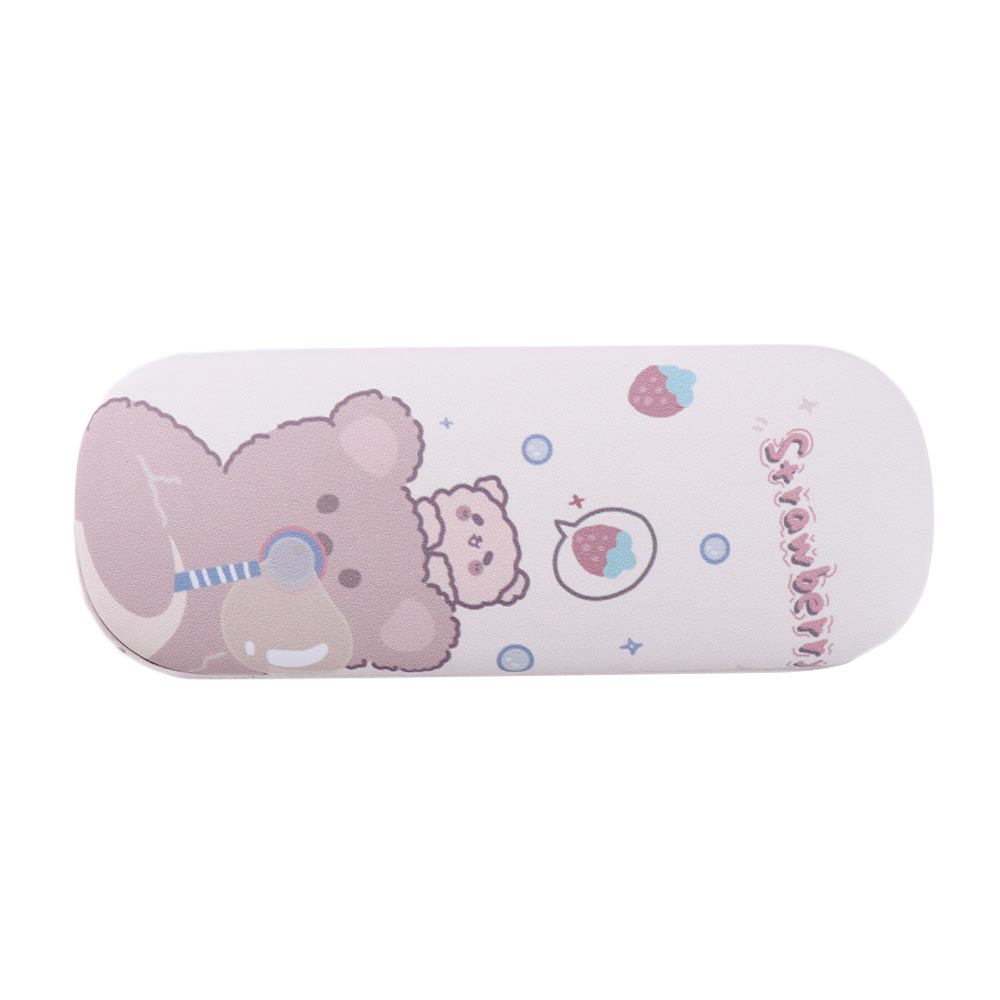 Teens Eyewear Protector Containers PU Leather Women Cartoon Spectacle Case Glasses Box Eyeglass Hard Box Reading Glasses Case