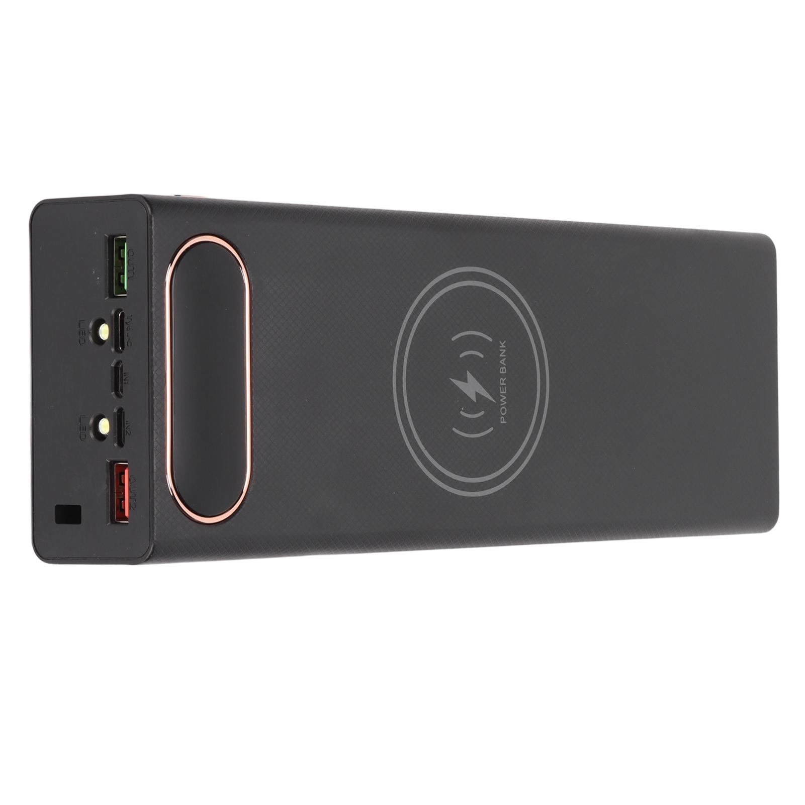 

L20 QC 22.5W+15W беспроводной зарядный аккумуляторный корпус 20x18650 аккумуляторный ящик DIY Power Bank(белый ) чёрный