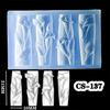 Beautiful 3D Floral Nail Art Silicone Mold Elegant Carving Flower Nail Art Accessory Mold for DIY Resin Designs