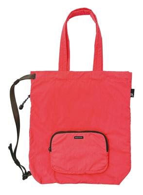 1315 Mochila Dobrável Leve Repelente à Água 3WAY Bolsa Tote SN CEOROO delta CEOROO 03 Coral [Rootote] Dobrável-B