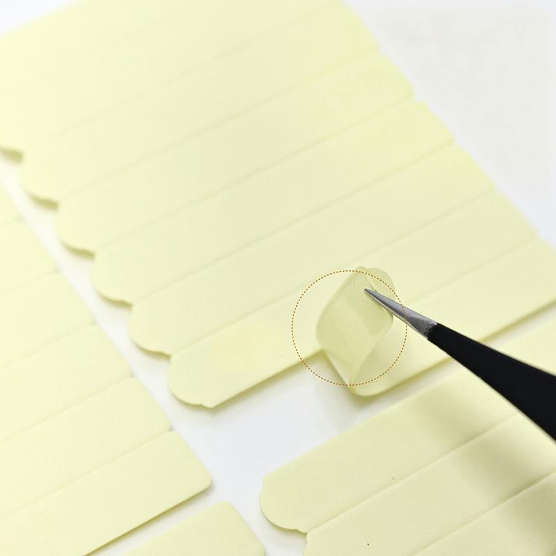 1/5 arkuszy dwustronnych samoprzylepnych zakładek ekspozycyjnych do tipsów, mocne paski kleju do opakowania i ekspozycji paznokci typu press-on