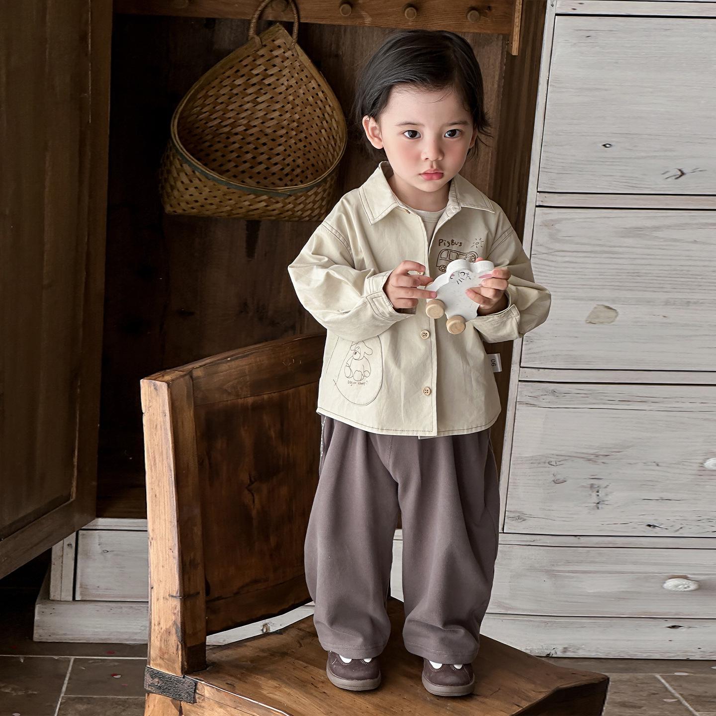 

Trendy Hooded Baby Coat - Stylish Spring Korean-Style for Boys 73 CM грязно-белый