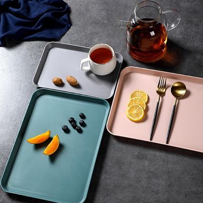 Anti Slip Plastic Food Tray Serving Tray Large Medium