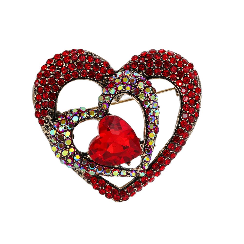 

Fashion Hollow Love Brooch Women s High Sense Light Luxury Versatile Sweater Jacket Pin Jewelry Corsage Accessories