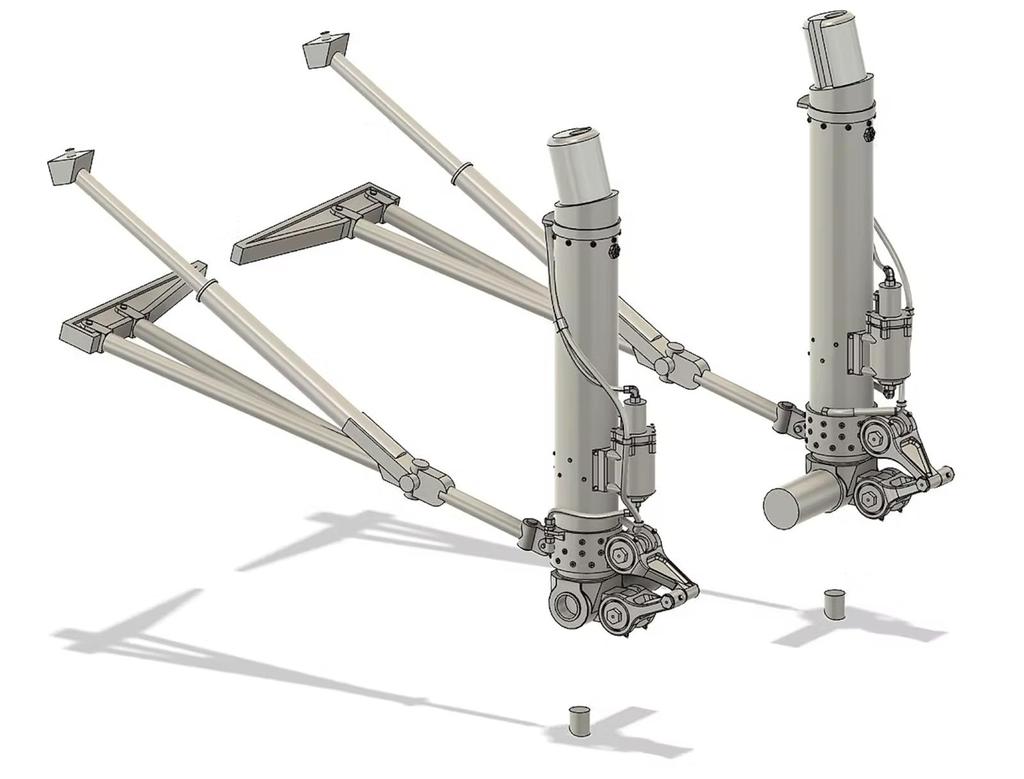 Kopecky Scale Models Flying Fortress Landing Gear Main Landing Gear Maximum HK Plastic Model Parts KOM48037 1/48 B-17 (Parked, Loaded) (For Models)