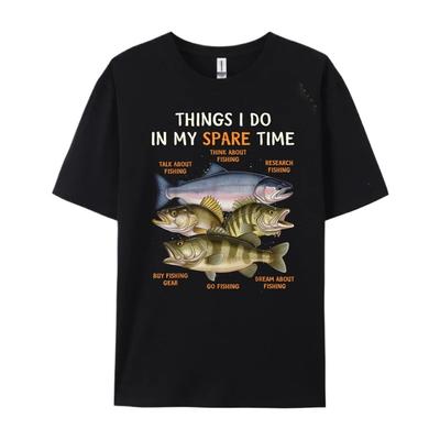 Lustiges Grafik-T-Shirt Angelbekleidung T-Shirt Herren Baumwoll-T-Shirt Lustige T-Shirts Tops Fitness Herrenbekleidung Streetwear