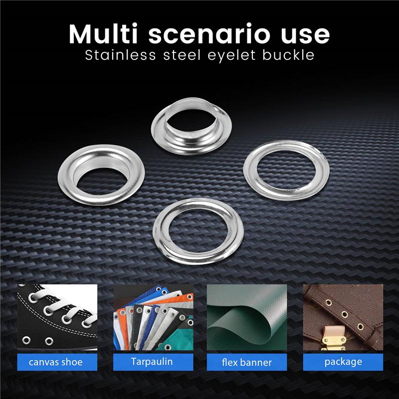 A20F-Grommet Tool Kit, Grommet Setting Tool 100 Sets Grommets Eyelets (1/2 Inch Diameter) Eyelets And Eyelet Punch Die Tool