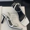 Summer Elegant High Heeled Sandals Women Sexy Slingback Narrow Strap Pumps Luxury Party Women Brand Designer Shoes women shoes