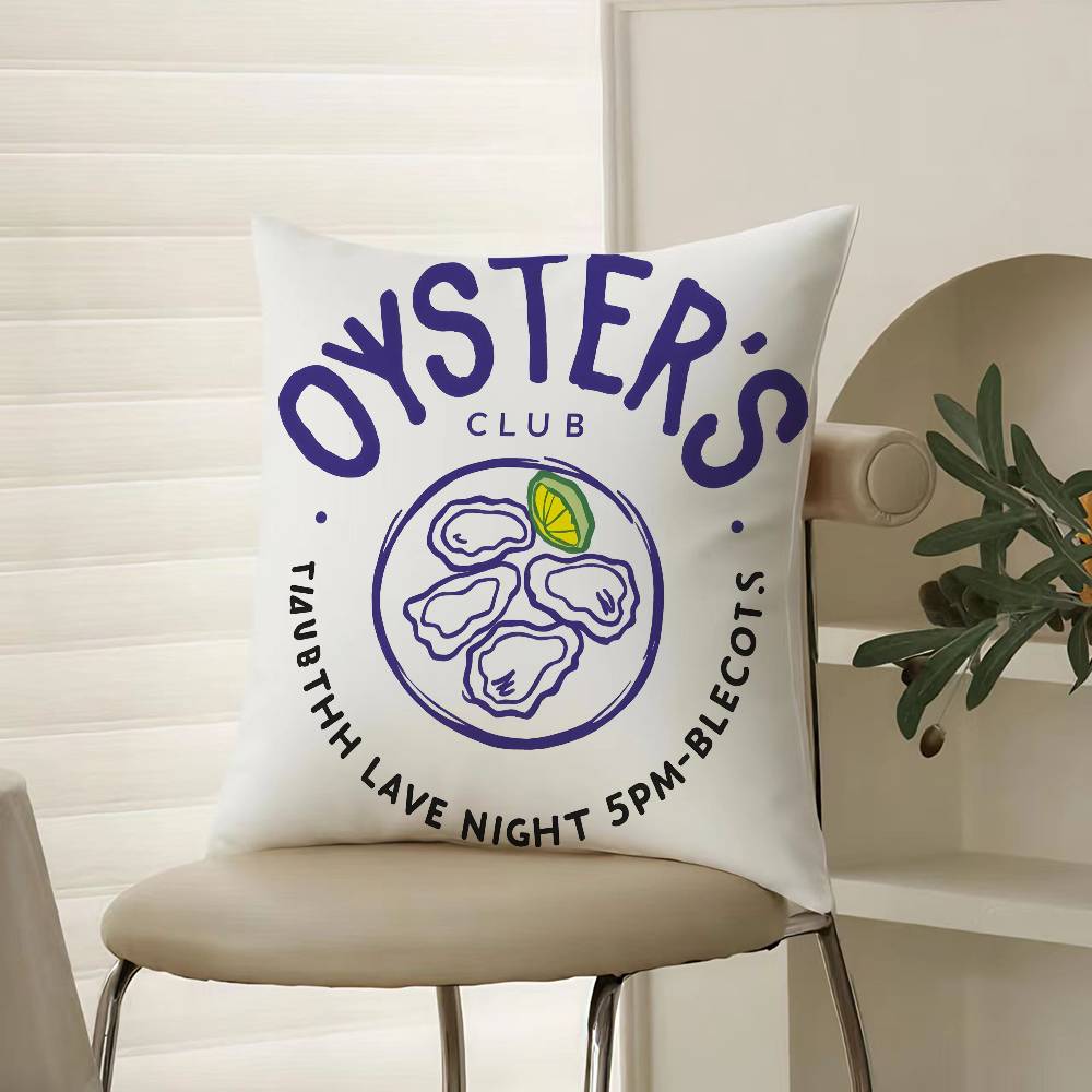 Fashionable Hand-painted Minimalist Prints Pillow Case Comfort Sofa Bed Silky Elegant Invisible Zipper Decorative Cushion Cover