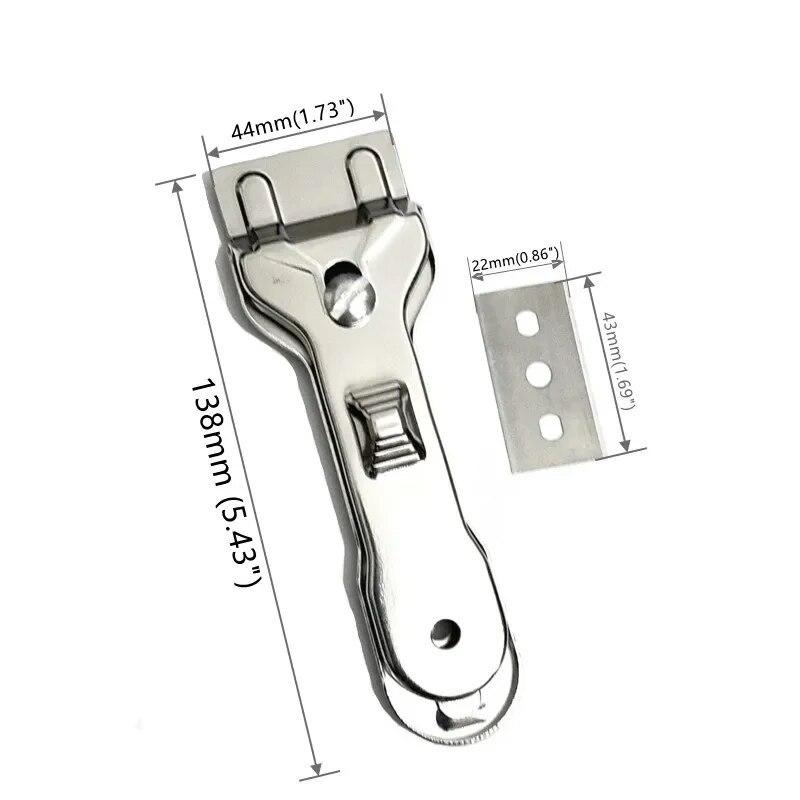 1PC Scraper Cleaner With 5pcs Spare Blades Durable Glass Ceramic Hob Remover Oven Cooker Cleaning Tool with Blade
