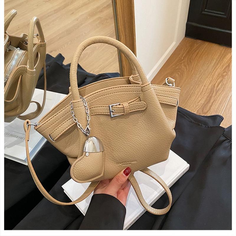 Niche design pleated bucket bag women's new trendy simple casual messenger bag vegetable basket bag