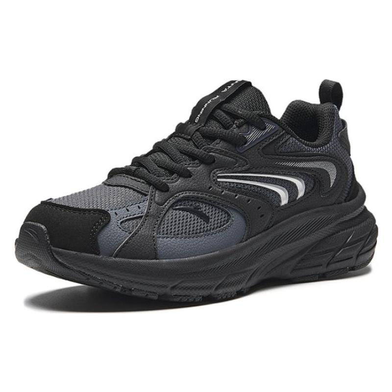 Anta AT956 Cushioning Anti-Slip And Wear-Resistant Low-Top Retro Running Shoes Women's Black Sneakers 922345599-4