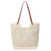 Summer Exquisite Bucket Bag Women'S Large-Capacity Summer Casual Versatile Woven Oblique Shoulder Handbag