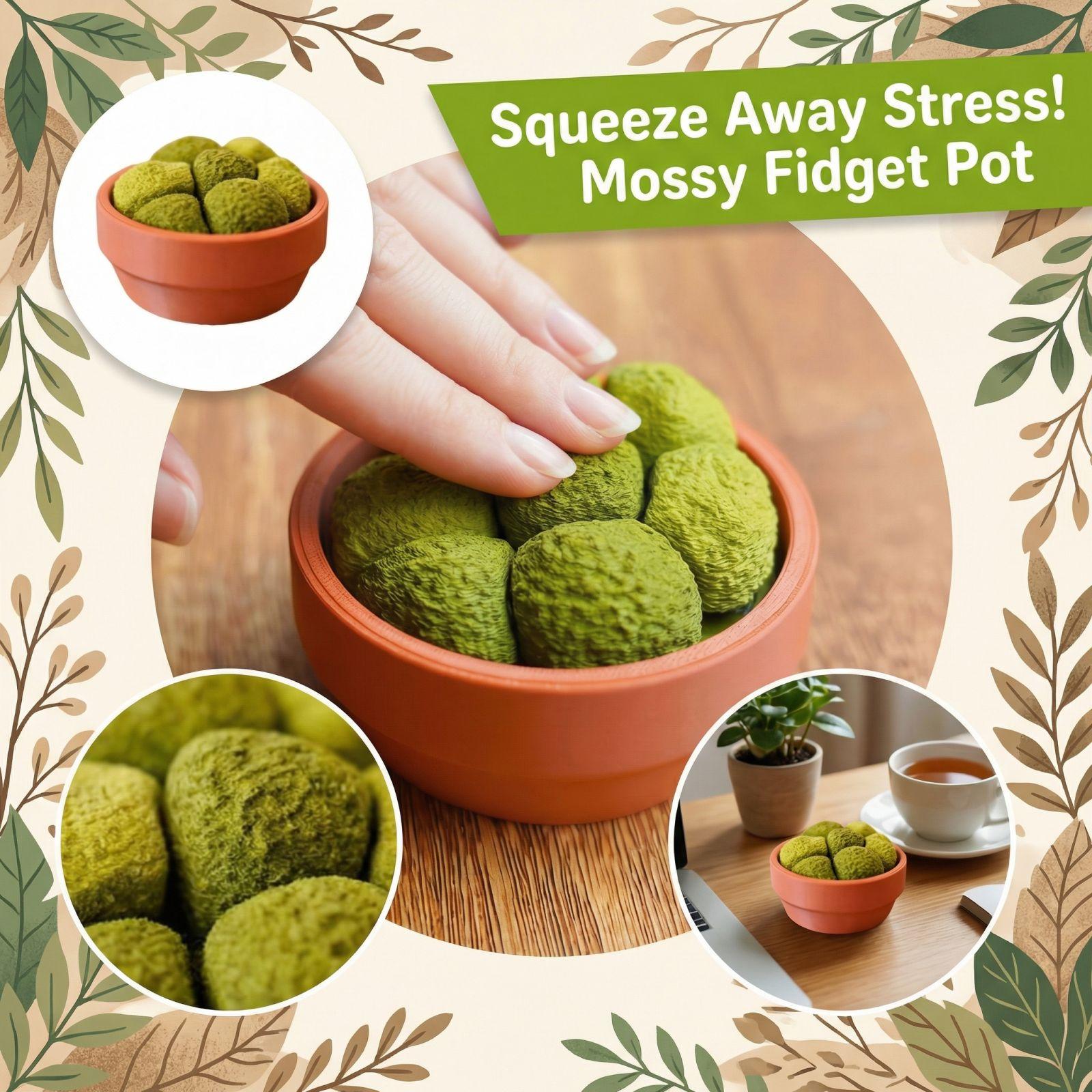 

Moss Press Toy - Soft Stress Reliever With Moss Design, Nature-Themed Sensory For Desk, Anxiety Relief & Calming Focus One Size