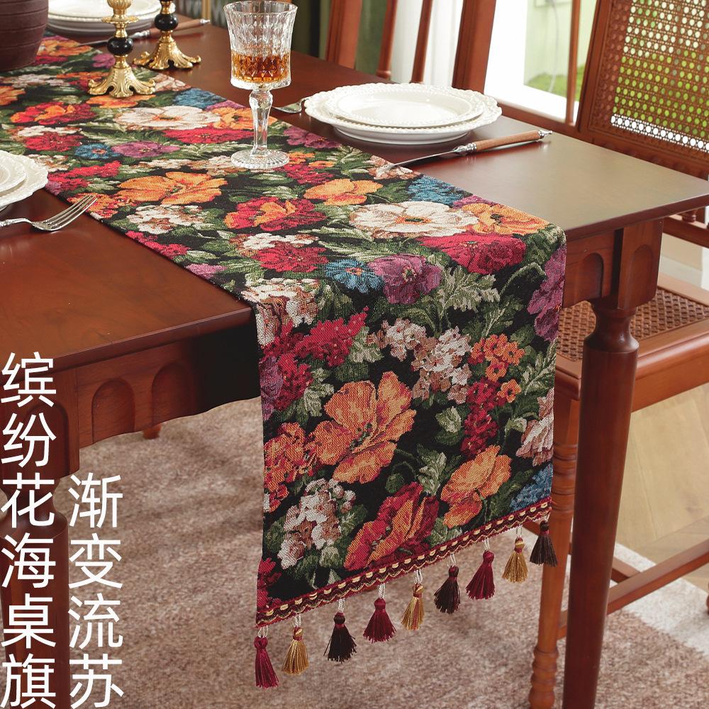 American Decorative Tablecloth Ethnic Pastoral Atmosphere Table Flag Household Tablecloth Rectangle