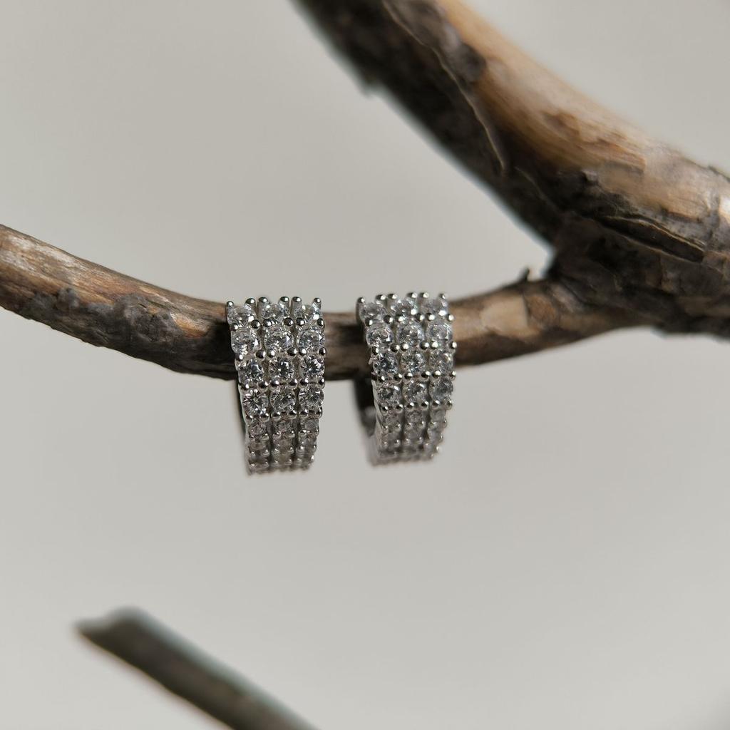 Серебряные серьги с фианитами (2185864)