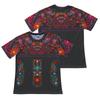 Women's Ethnic Floral Embroidered Style Short Sleeve T-shirts Summer Round Neck 3D Print Tops Fashionable Casual Tops