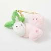 Rabbit Magnetic Otter Keychain Panda Korean Style Cartoon Couple Pendants Turtle Mental Plush Animal Key Buckle Party