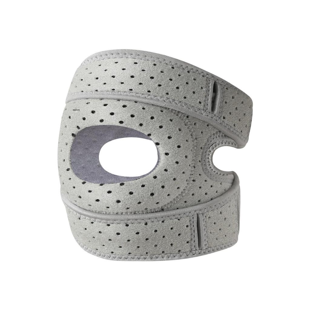 Double Silicone Adjustable Compression Patella Strap for Women's Running, Basketball, Cycling, and Outdoor Knee Support