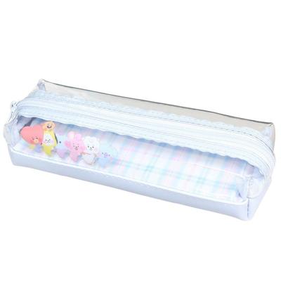 BT21 Clear Pen LINE FRIENDS [Pen Pouch] 2-Room Case/Check