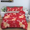 Merry Christmas King Queen Duvet Cover XMAS Bedding Set for Kid Santa Claus Quilt Cover Cartoon 2/3pcs Polyester Comforter Cover