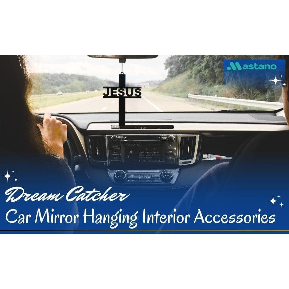 Acrylic Fancy Dream Catchers for Car Hanging Ornament | Elevate Car,Home,Office & Garden Decor | Divine God Elegance | Positive Vibes Mirror Decor