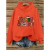 Women's Christmas Sweatshirt, Festive Letter Print Long Sleeve Hoodie, Loose Casual Pullover for Holiday Party