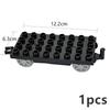 City Train Car Transport Accessorie Straight Curved Uphill Rail Constructing Block Big Dimension Track Railway Brick Compatible Duploes