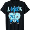 Loser Lover Light Blue Drip Heart Matching Outfit Men Women T-Shirt