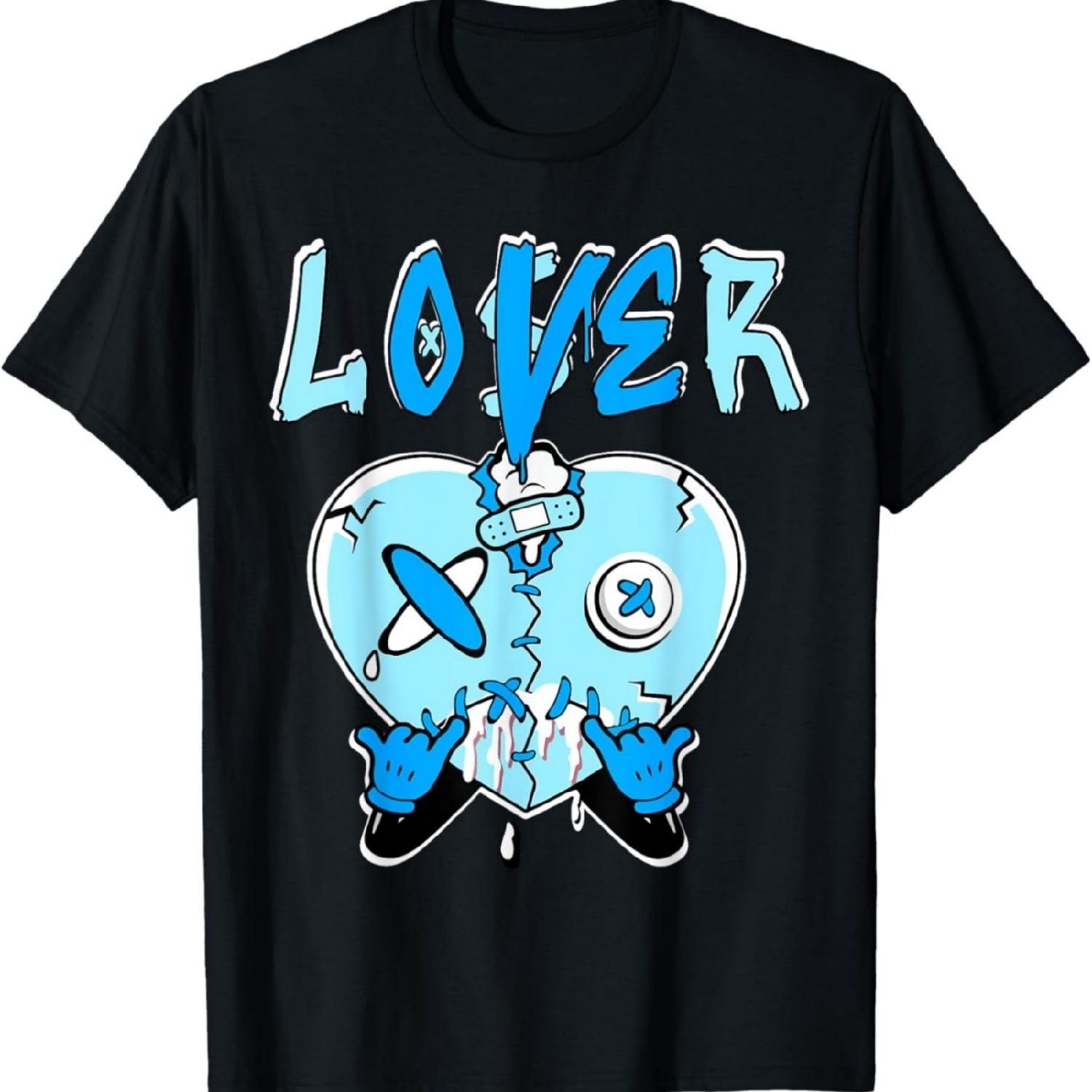Неудачник Любовник Голубой Дрип Сердце Парный Наряд Мужская Женская Футболка XXXXXL разноцветный