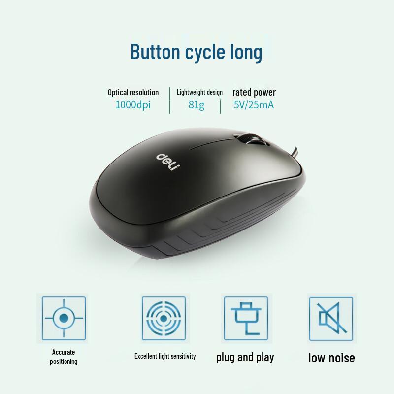Deli 3715 Wired Mouse